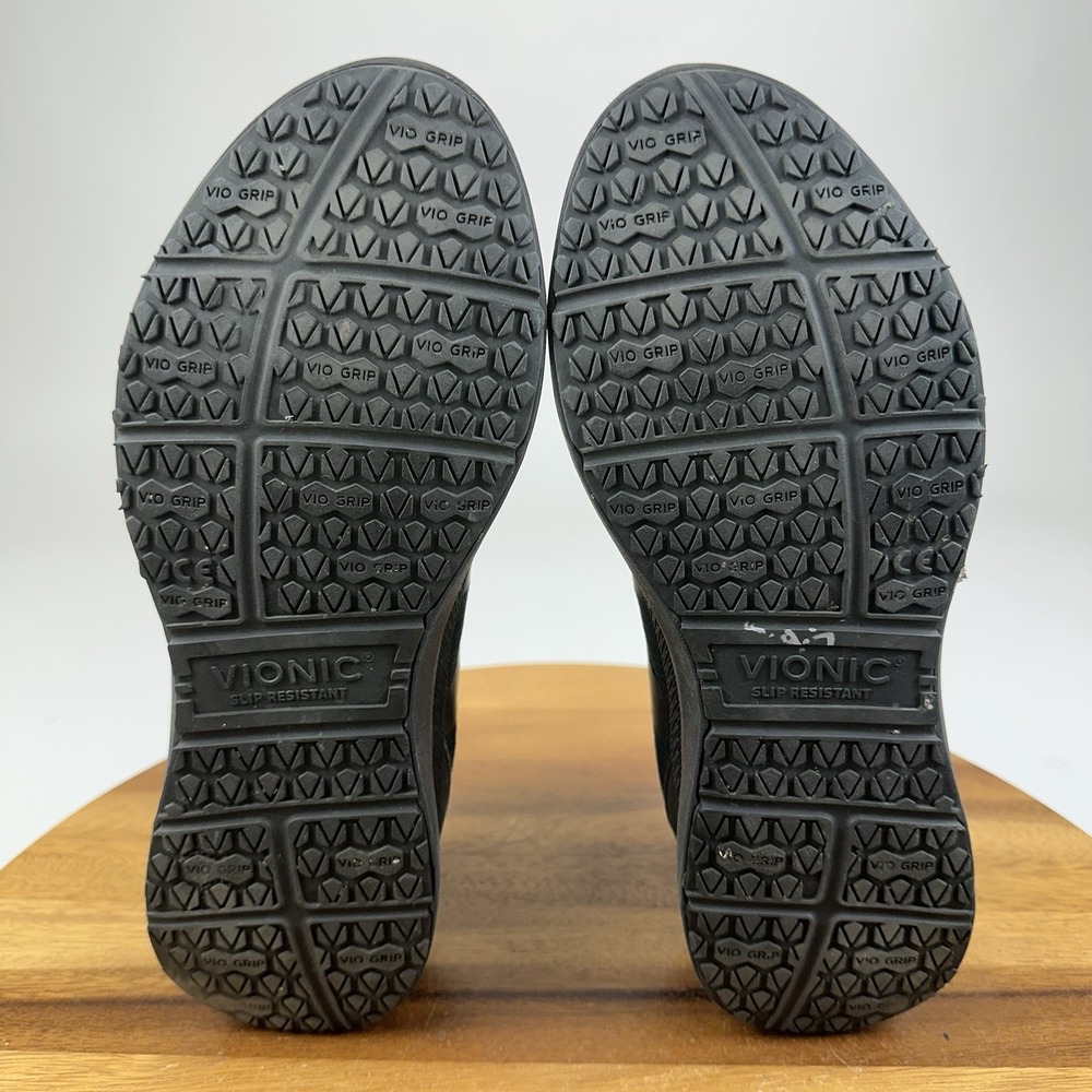 Womens Vionic Kiara Black Athletic Walking Comfort Sneakers Shoes Size 9.5 M GUC - Picture 7 of 9